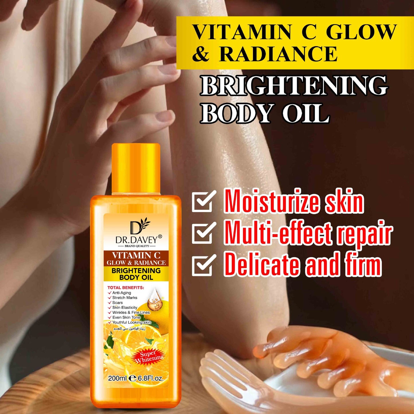 Vitamin c brightening oil