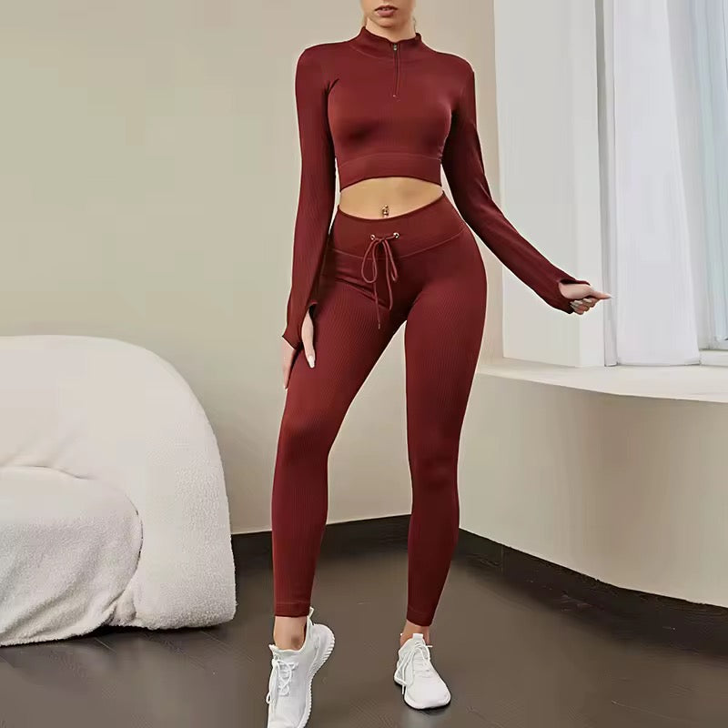 2pcs legging and long sleve t-shirt(5 sets mixed colors)