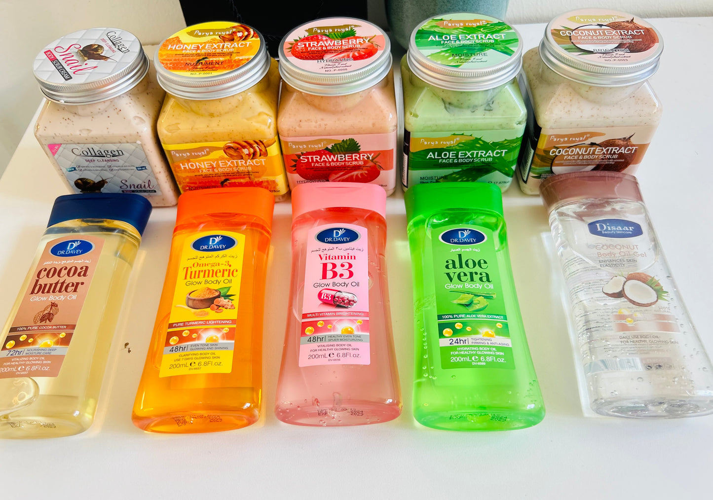 New body scrubs and body gels combo