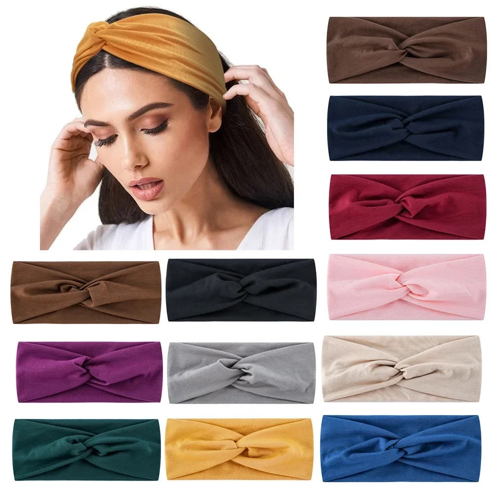 Elastic ladies headband(12 per pack)