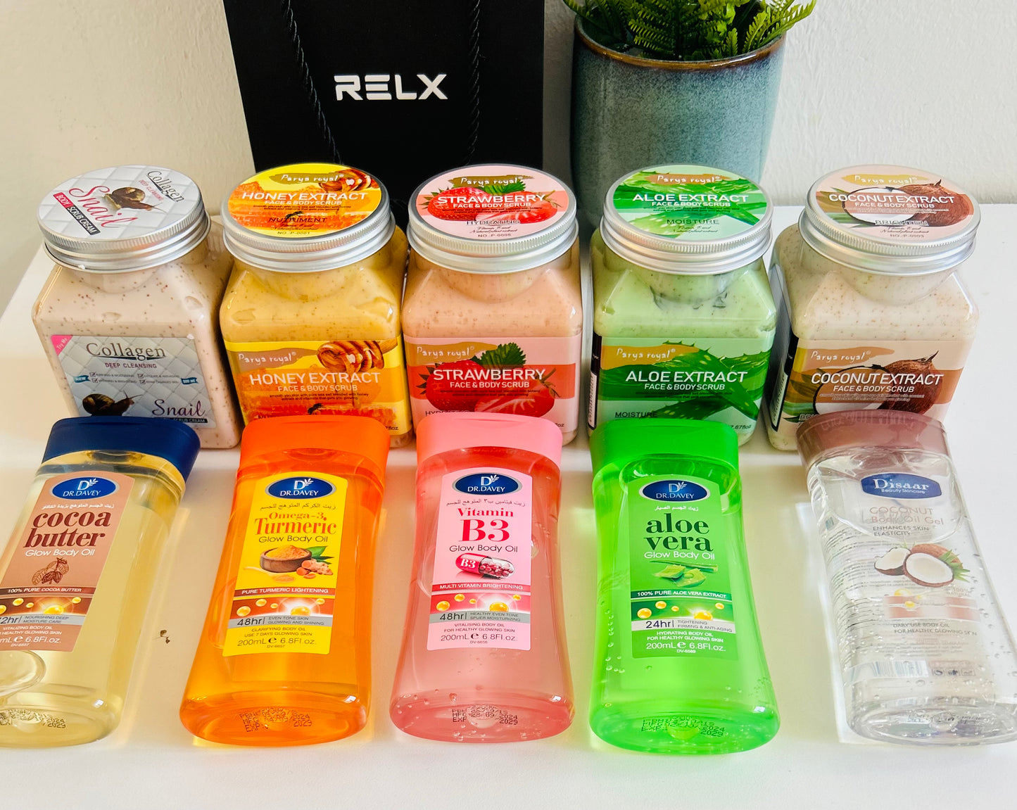 New body scrubs and body gels combo
