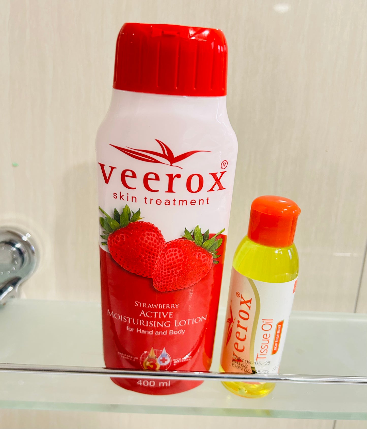 veerox skin care treatment body lotion and oil