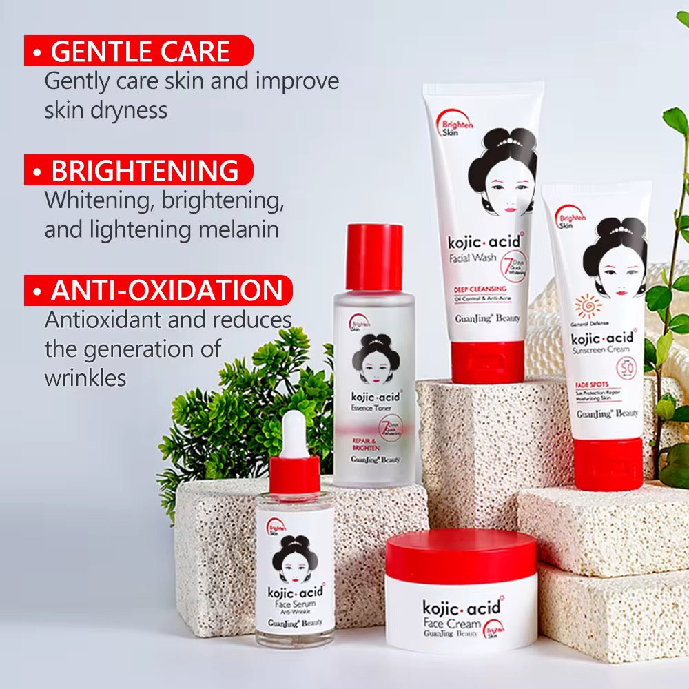 5pcs kojic acid skin care set