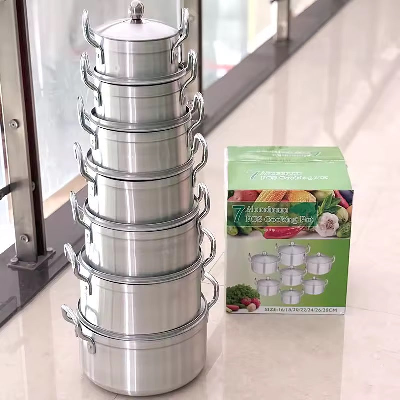 14pcs aluminium pots