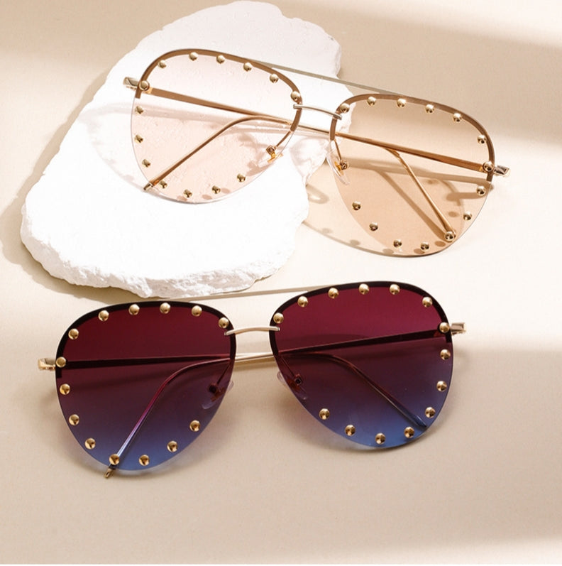 New high quality rimless sunglasses