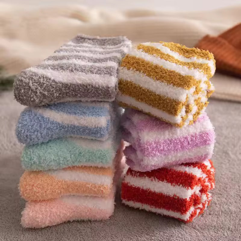 coral fleece socks for kidsx12