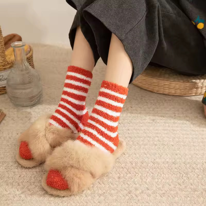 coral fleece socks for kidsx12