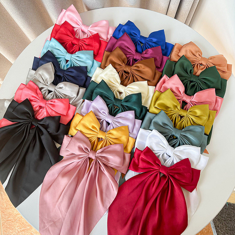 satin long ribbon bowsx12