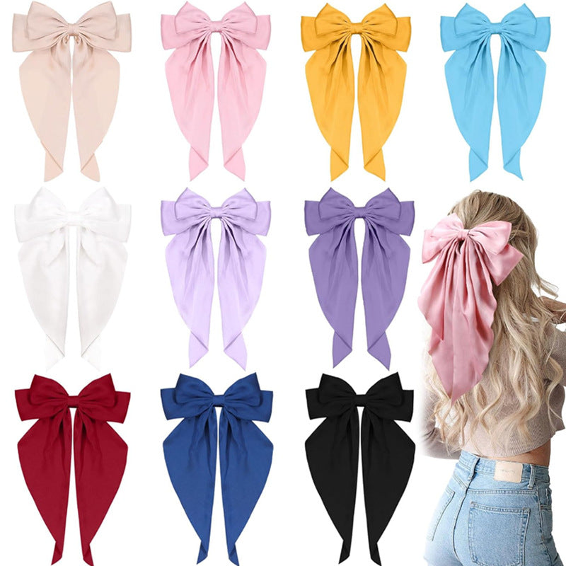 satin long ribbon bowsx12