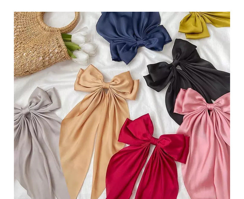 satin long ribbon bowsx12