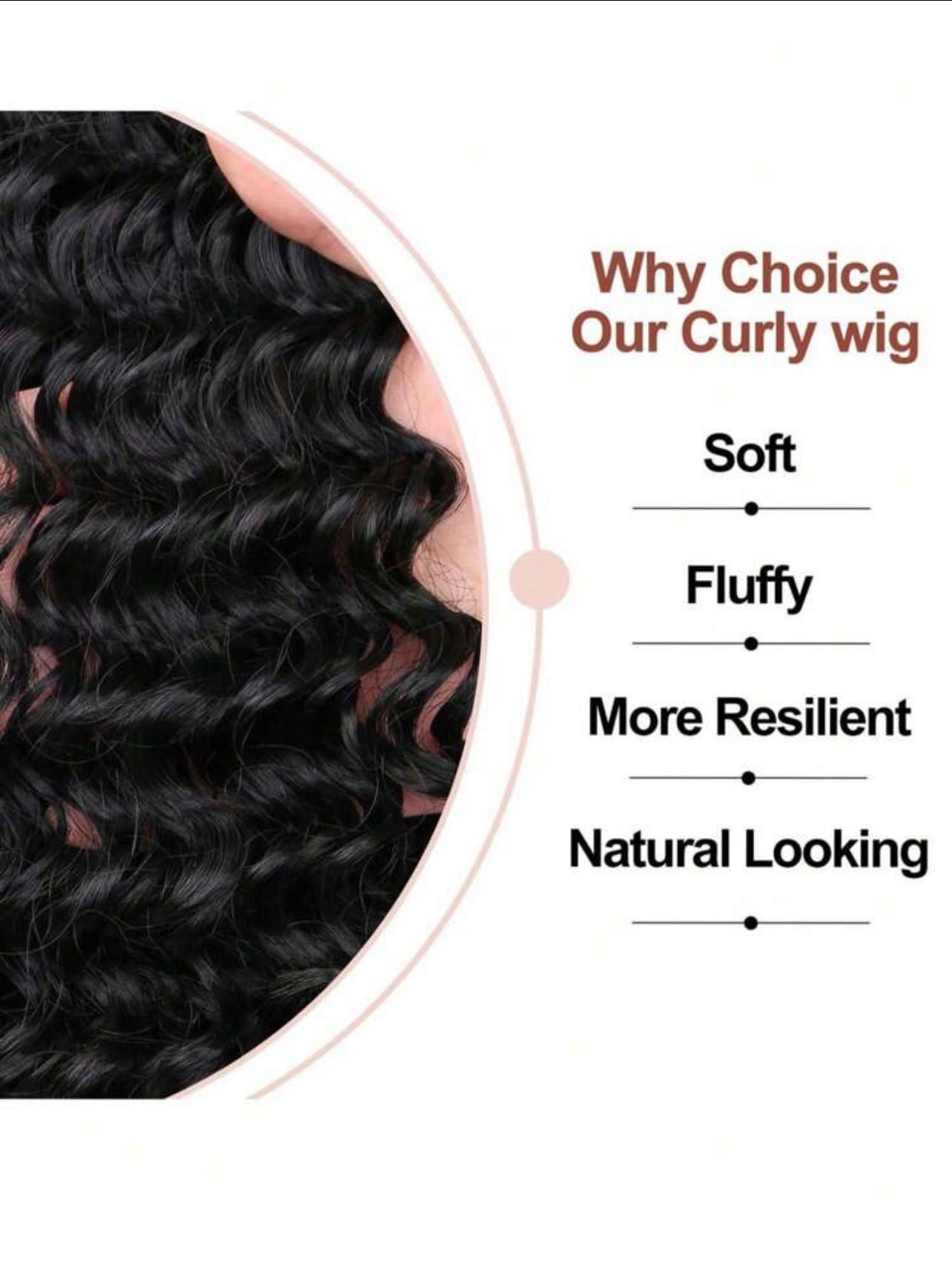 Water wave headband wig