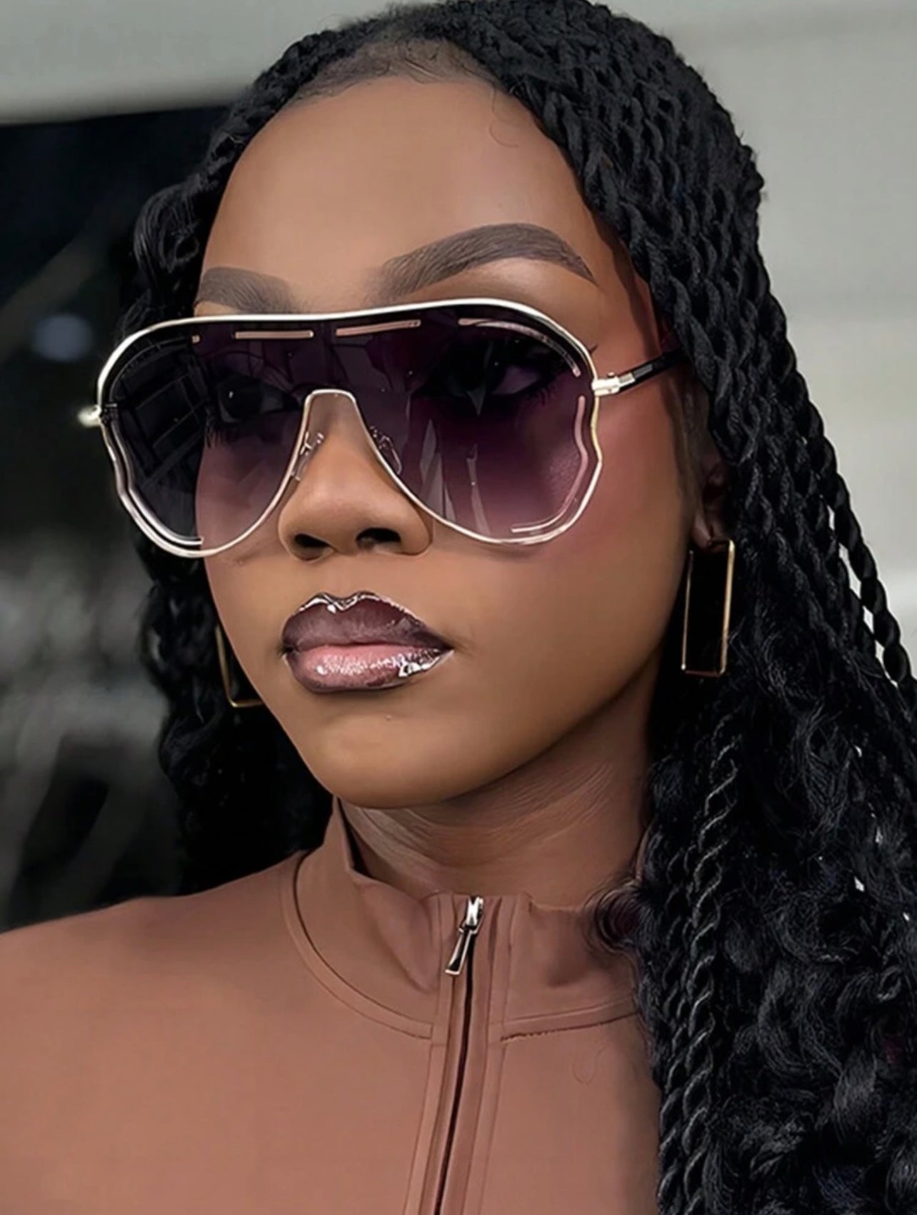 New assymetrical fashion glasses