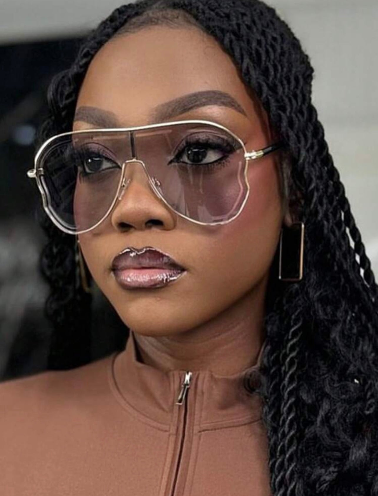New assymetrical fashion glasses