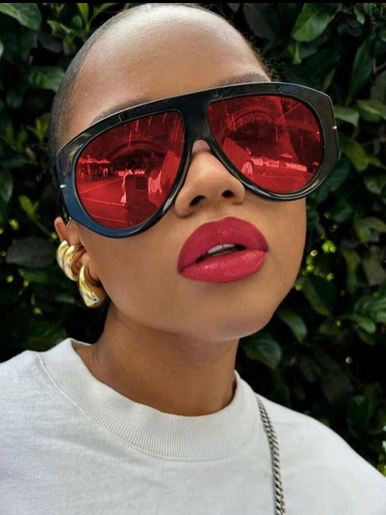 Big size overframed sunglasses