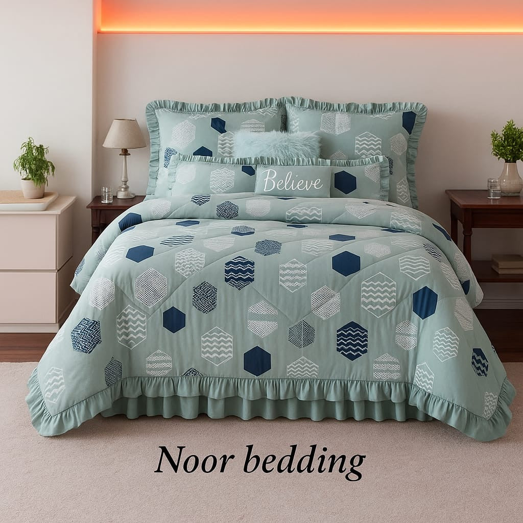 5 pieces king size comforter