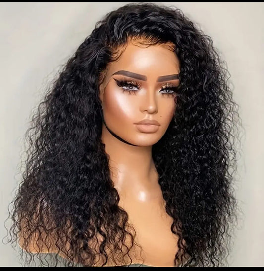 20 inch full frontal curly wig