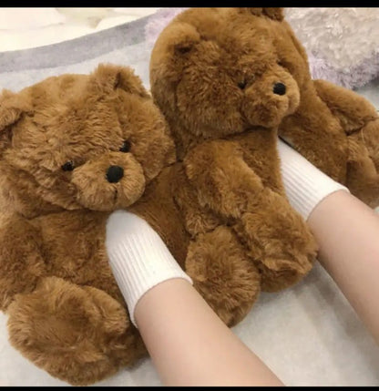 Teddy bear slippers(5 pairs mixed)