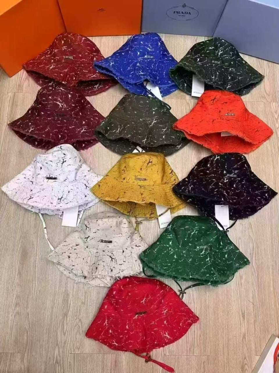 New colorful summer bucket hatsx10