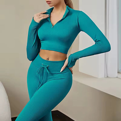 2pcs legging and long sleve t-shirt(5 sets mixed colors)