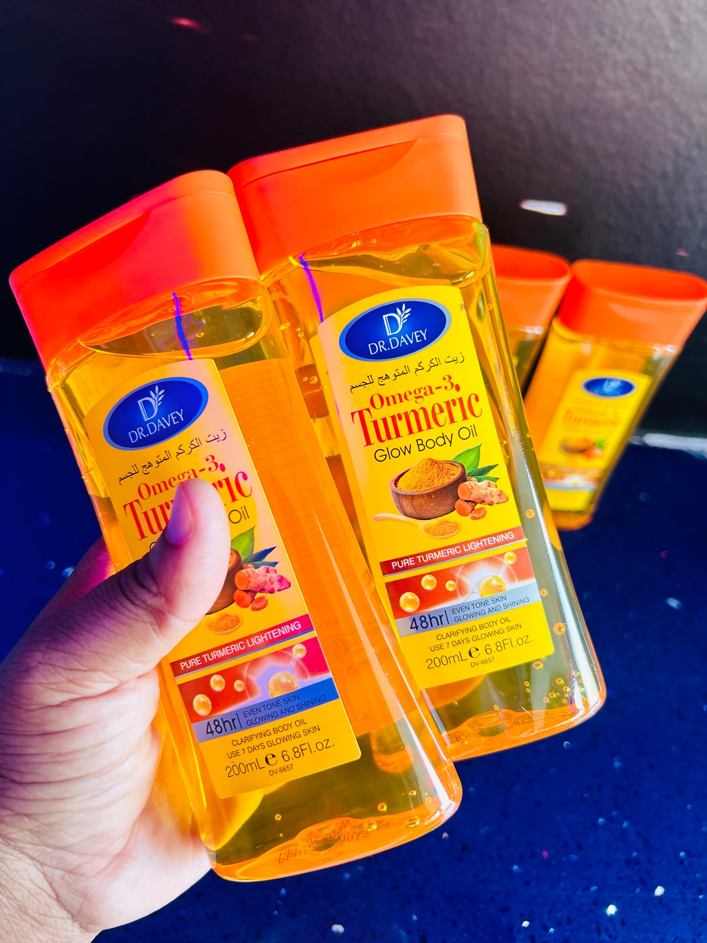 Turmeric body glow oil(200 mlx6)