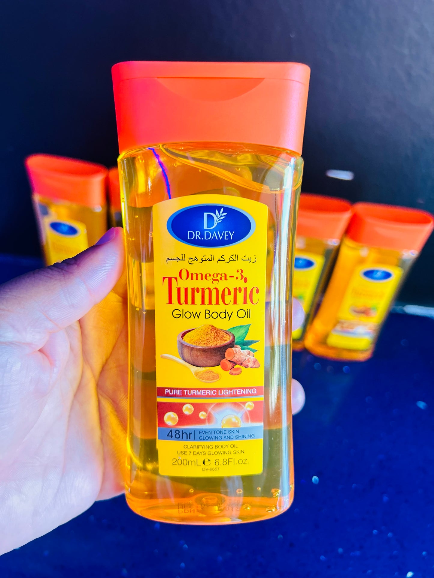 Turmeric body glow oil(200 mlx6)