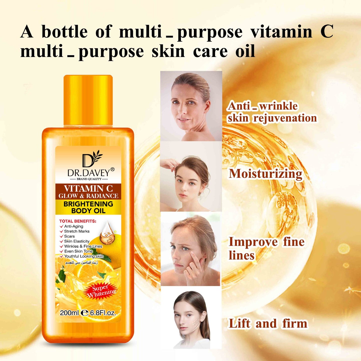 Vitamin c brightening oil