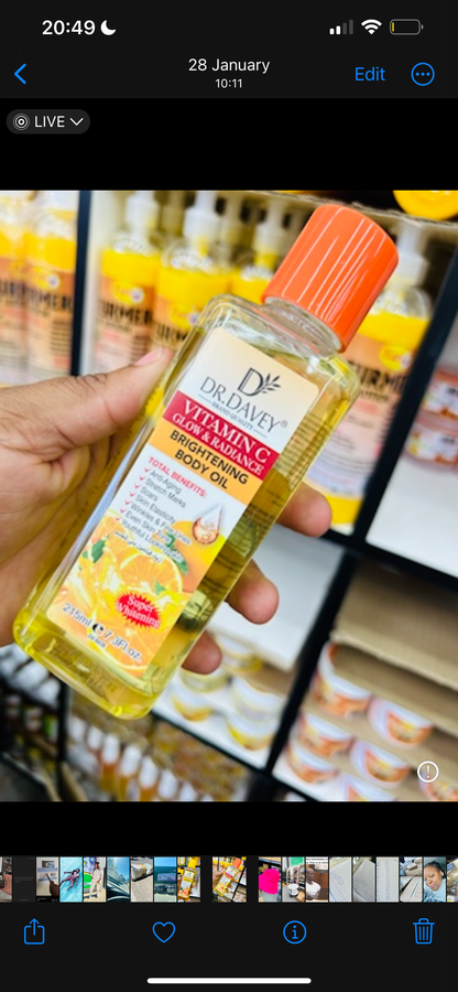 Vitamin c brightening oil