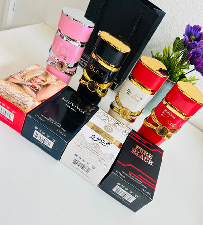 4 Arabic body mists and 4perfumes combo