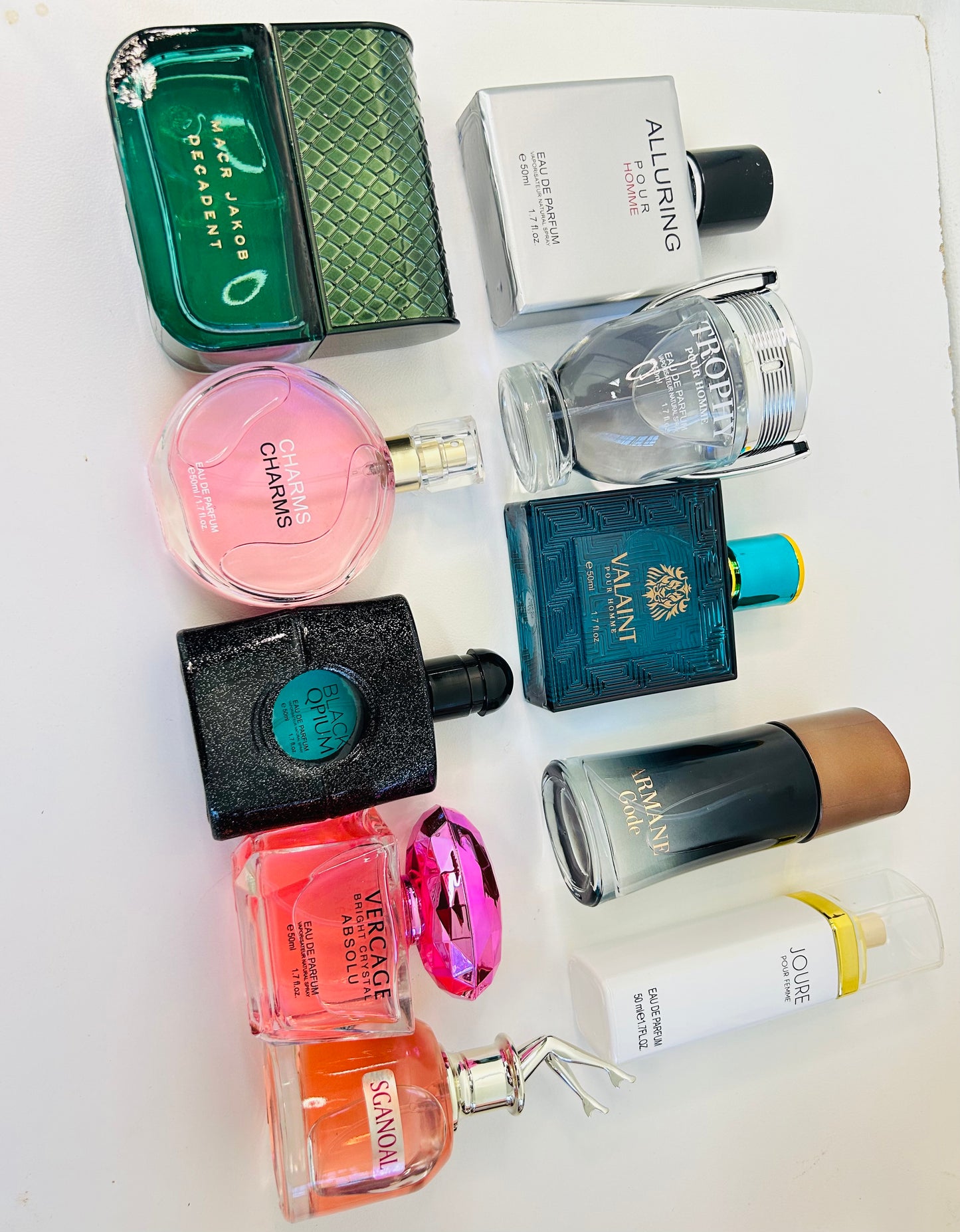Body mists and perfumes combo(10 body mists 10 perfumes)