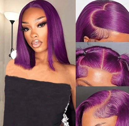 13x4 purple hair