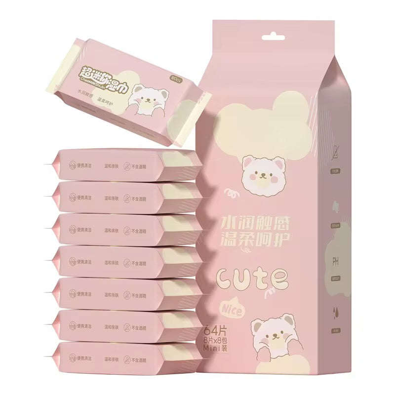 mini wipes x10 packs