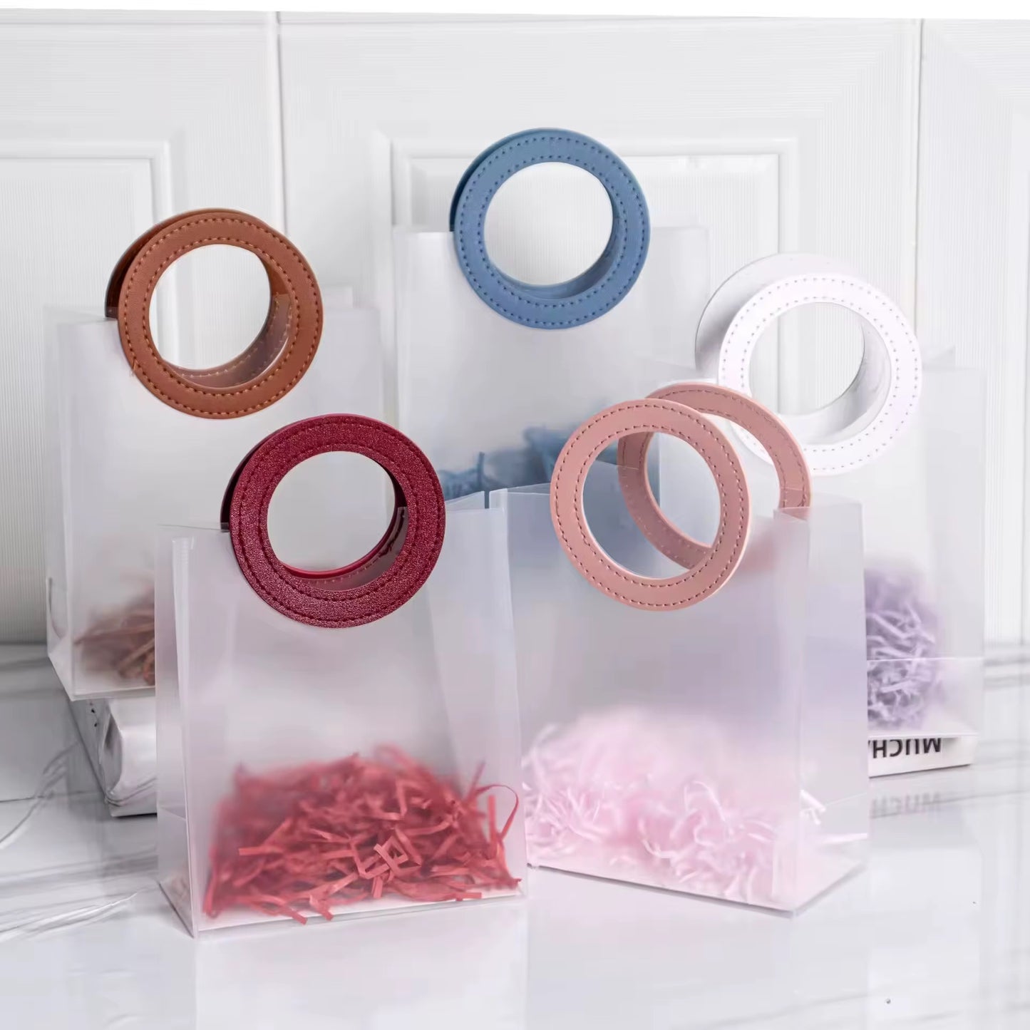 frosted gift bagsx12
