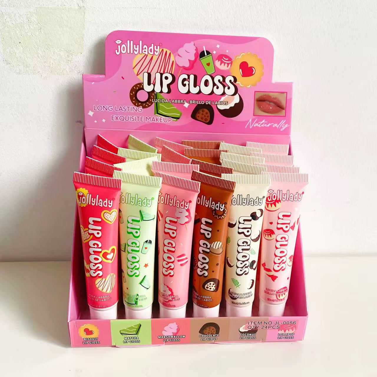 macron shade lip glossx24