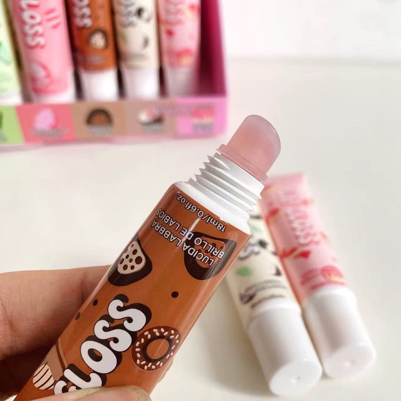 macron shade lip glossx24