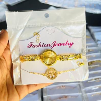 ladies watch and bracelets sets(5 mixed?
