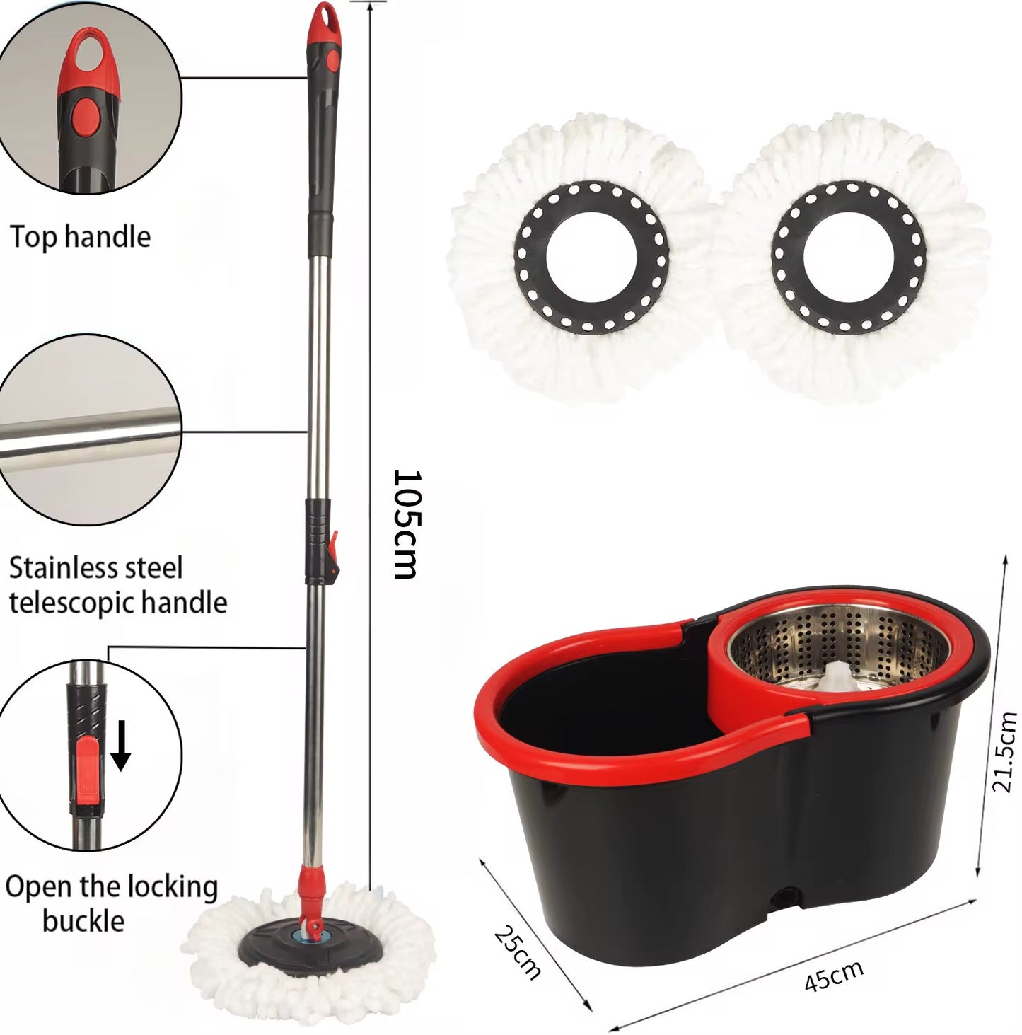 360 degree rotating mop