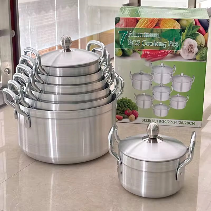 14pcs aluminium pots