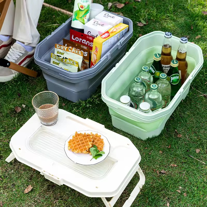 portable foldable picnic basket