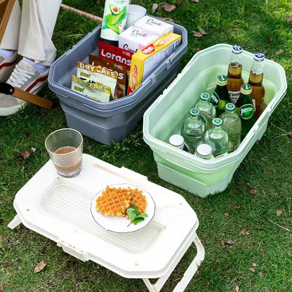 portable foldable picnic basket