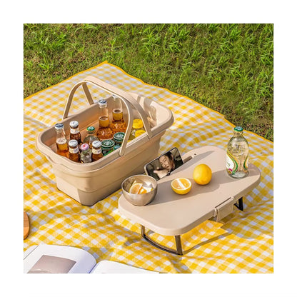 portable foldable picnic basket
