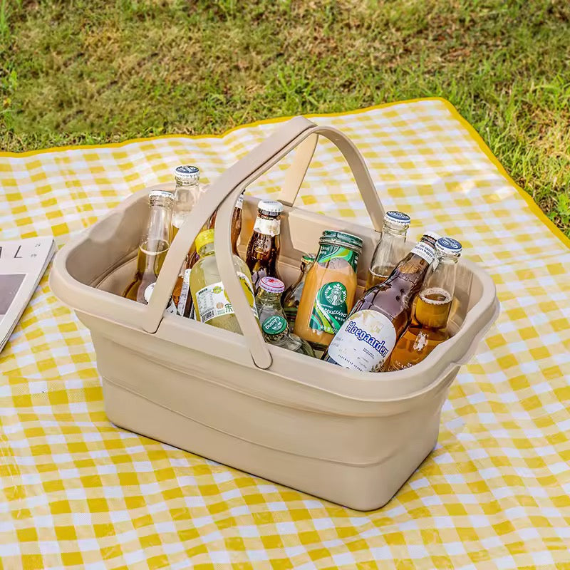 portable foldable picnic basket
