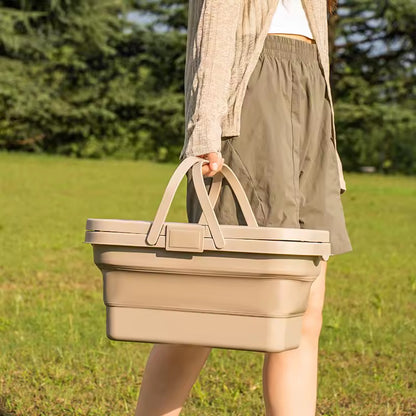 portable foldable picnic basket