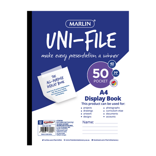 50 pockets flip file