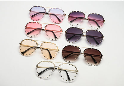 New high quality rimless sunglasses