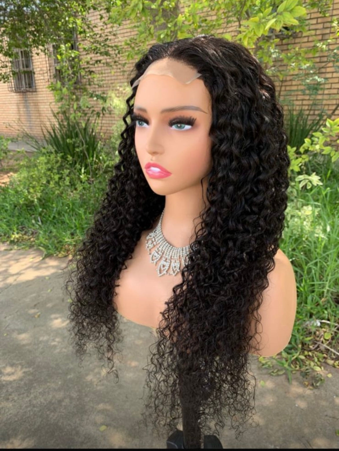 24 inch glueless kinky curls