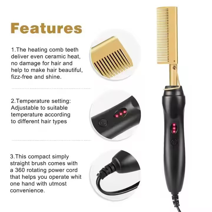 Hot styling comb