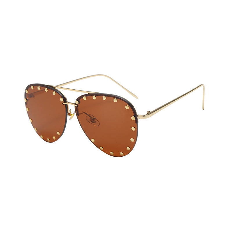 New high quality rimless sunglasses