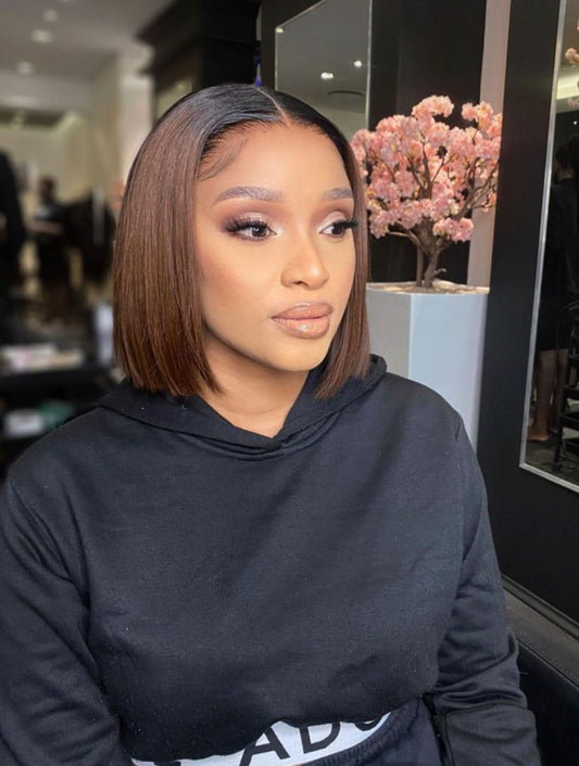 13x4 full frontal lace wig 8 inch