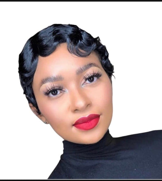 Finger wave pixie cut