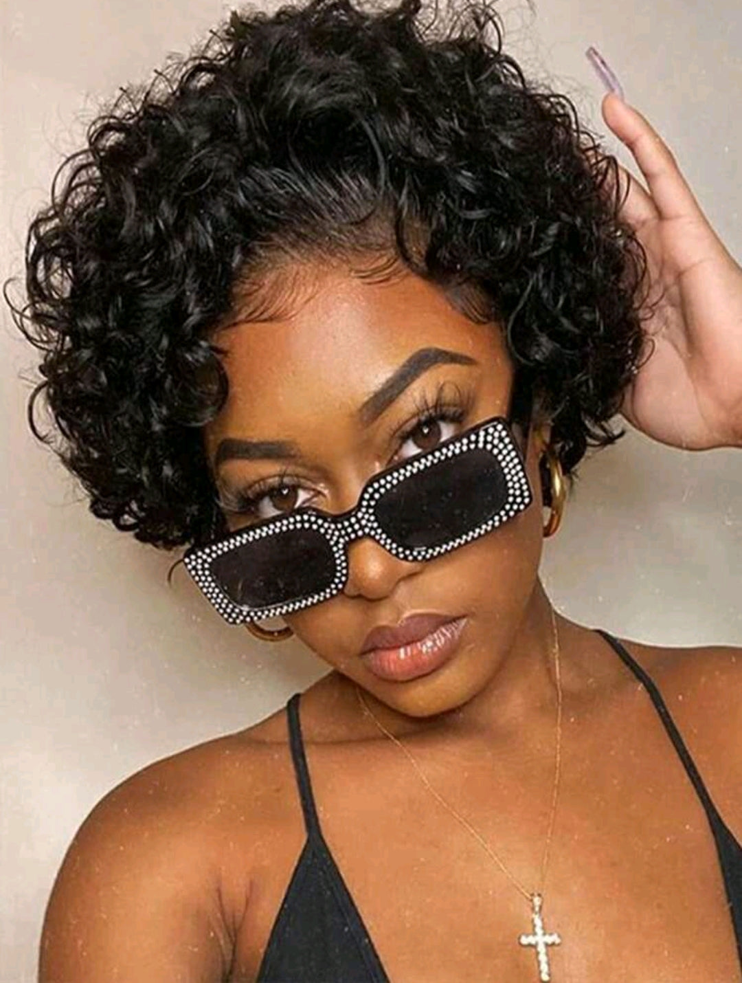 Curly pixie